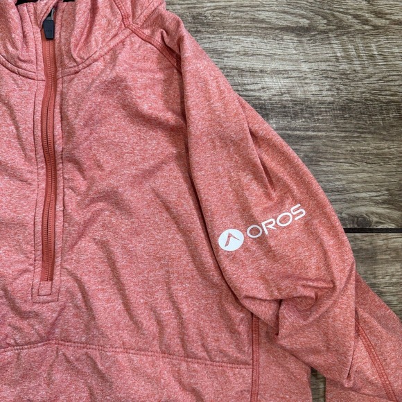Oros Solarcore Half-Zip Insulated Pullover Mens Size M Coral Orange - Picture 7 of 12